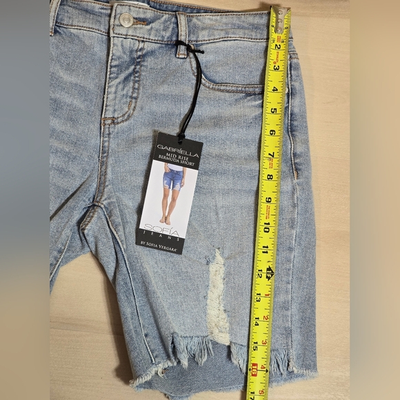 Sofia Jeans by Sofia Vergara Gabriella Mid Rise Bermuda Short Women Size 4 - Picture 4 of 14